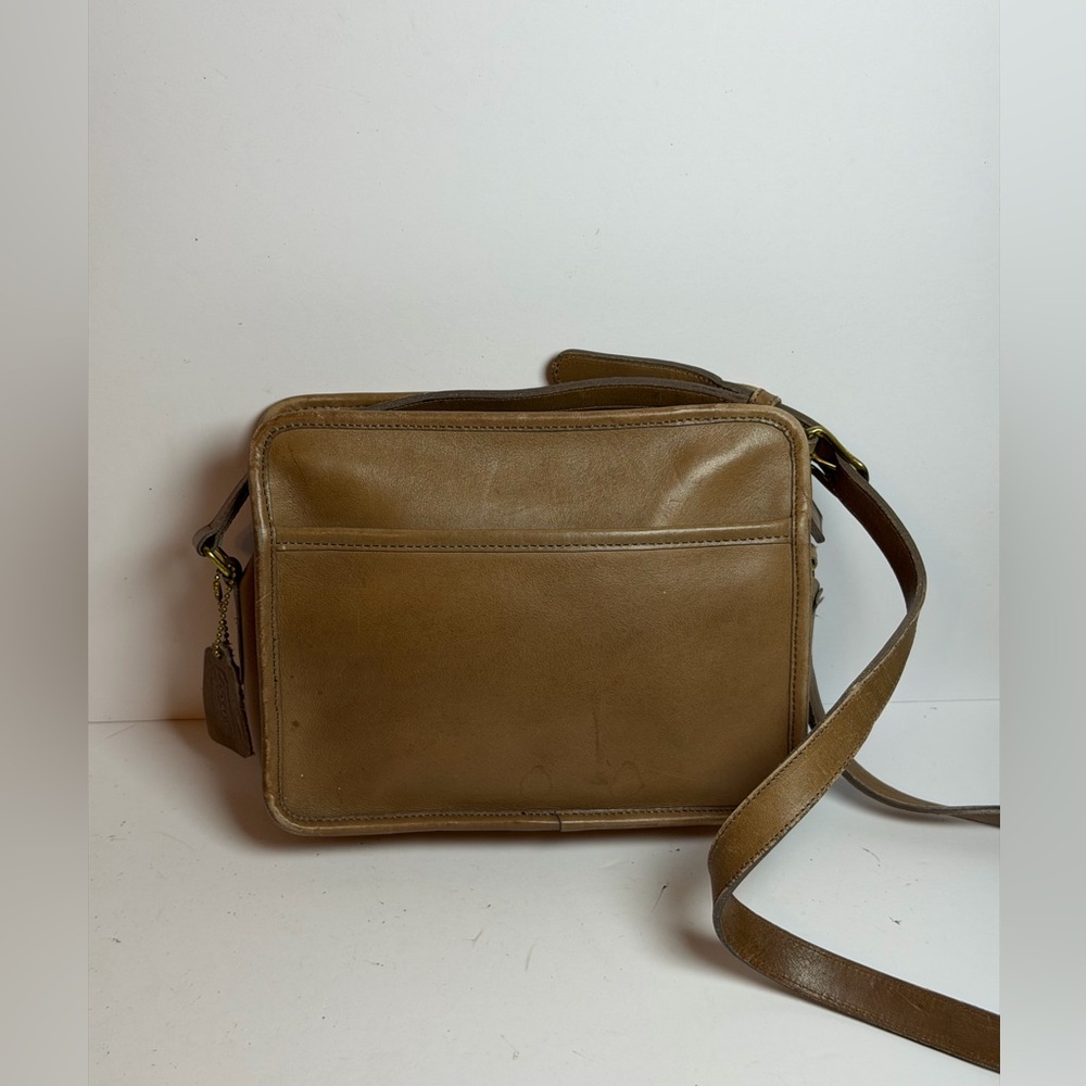 Vintage Coach Blazer Brown Taupe Leather Crossbody Bag